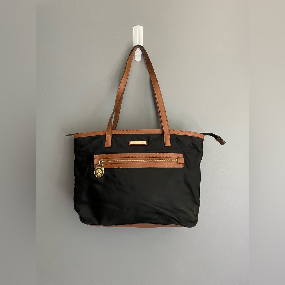 Michael Kors Black Nylon Small Tote Bag